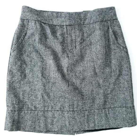 NEW Eddie Bauer Tweed Pencil Skirt Black White 8 NEW - Career Basic- Pockets - Picture 5 of 7